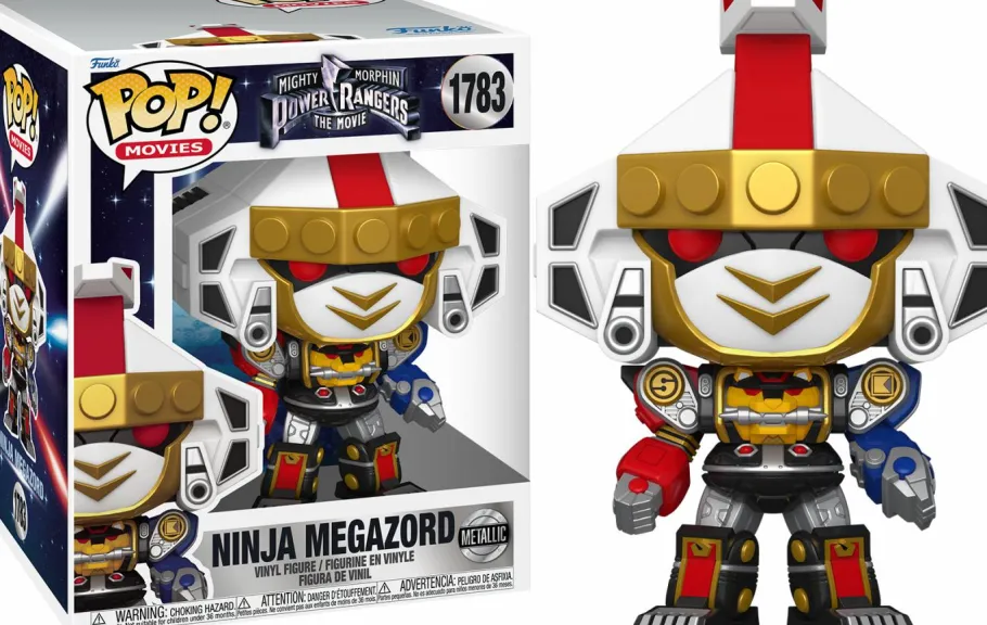 Standard Pop!>Power Rangers Mighty Morphin : The Movie (1995) - Ninja Megazord Metallic Super Sized 6 Pop! Vinyl Figure
