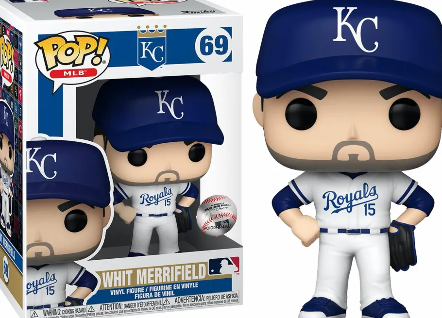Standard Pop!>MLB Baseball - Whit Merrifeld Kansas City Royals Home Uniform Pop! Vinyl Figure