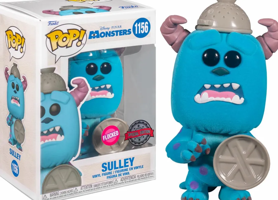 Standard Pop!>Monsters, Inc. - Sulley with Lid Flocked 20th Anniversary Pop! Vinyl Figure