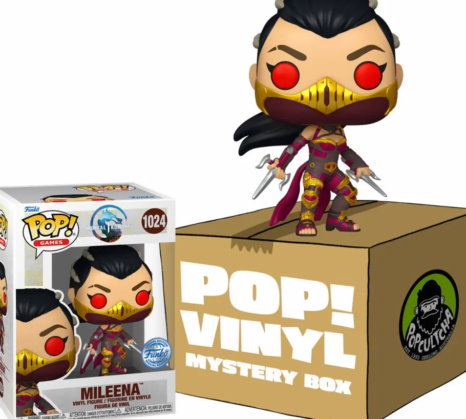 Collector & Mystery Boxes>Mortal Kombat 1 (2023) - Mileena Mystery Box (Includes Mileena & 5 Mystery Video Game Pop! Vinyl Figures)