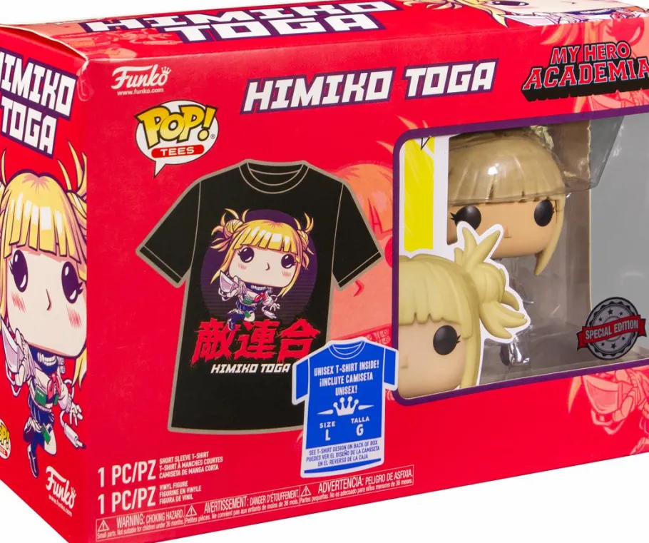 Pop! & Tee Sets>My Hero Academia - Himiko Toga Unmasked Pop! Vinyl Figure & T-Shirt Box Set