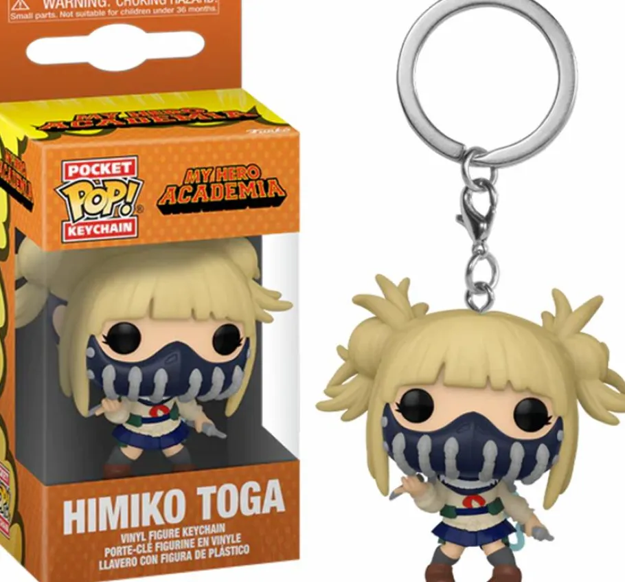 Pop! Keychains>My Hero Academia - Himiko Toga with Face Cover Pocket Pop! Keychain