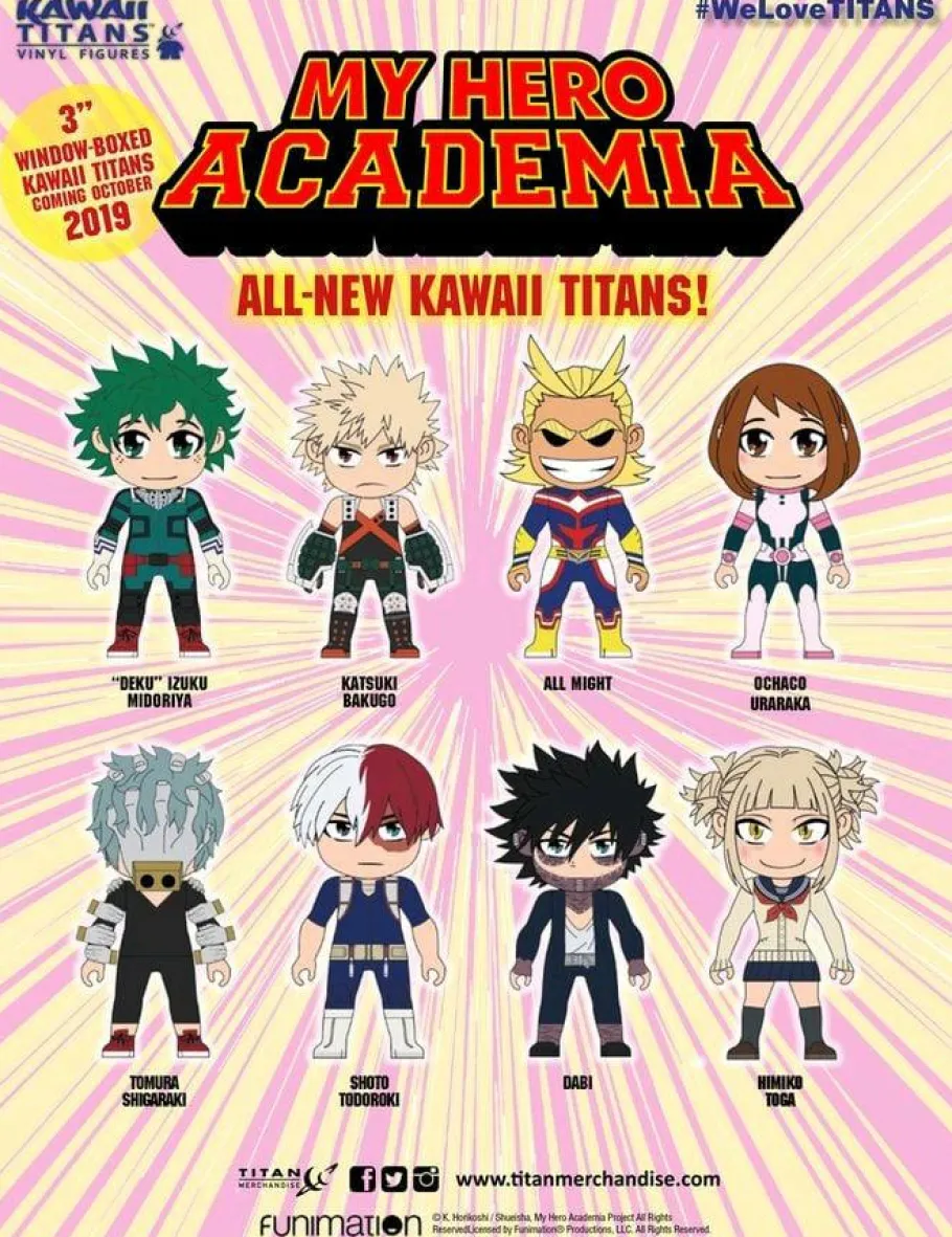 Designer Vinyl>My Hero Academia - Kawaii Titans Window Box 3” Vinyl Figure (Display of 18)