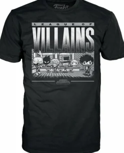 Pop! & Tee Sets>My Hero Academia - League of Villains Group Pop! Tees Unisex Black T-Shirt
