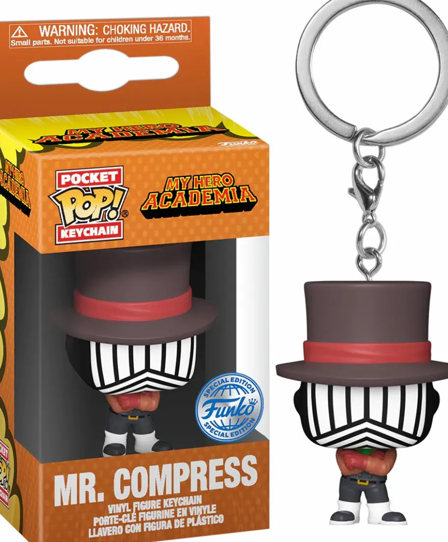 Pop! Keychains>My Hero Academia - Mr. Compress Pocket Pop! Keychain