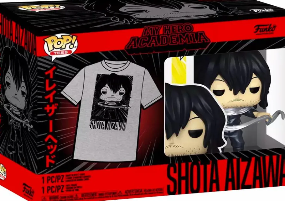 Pop! & Tee Sets>Popcultcha My Hero Academia - Shota Aizawa Pop! Vinyl Figure & T-Shirt Box Set