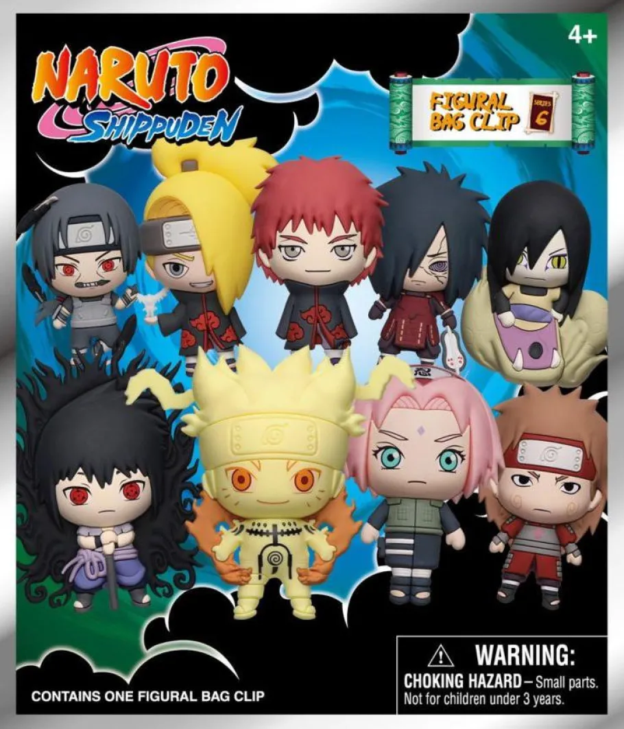 Blind Box>Naruto : Shippuden - Series 06 3D Figural Foam Bag Clip Blind Bag (Display of 24)