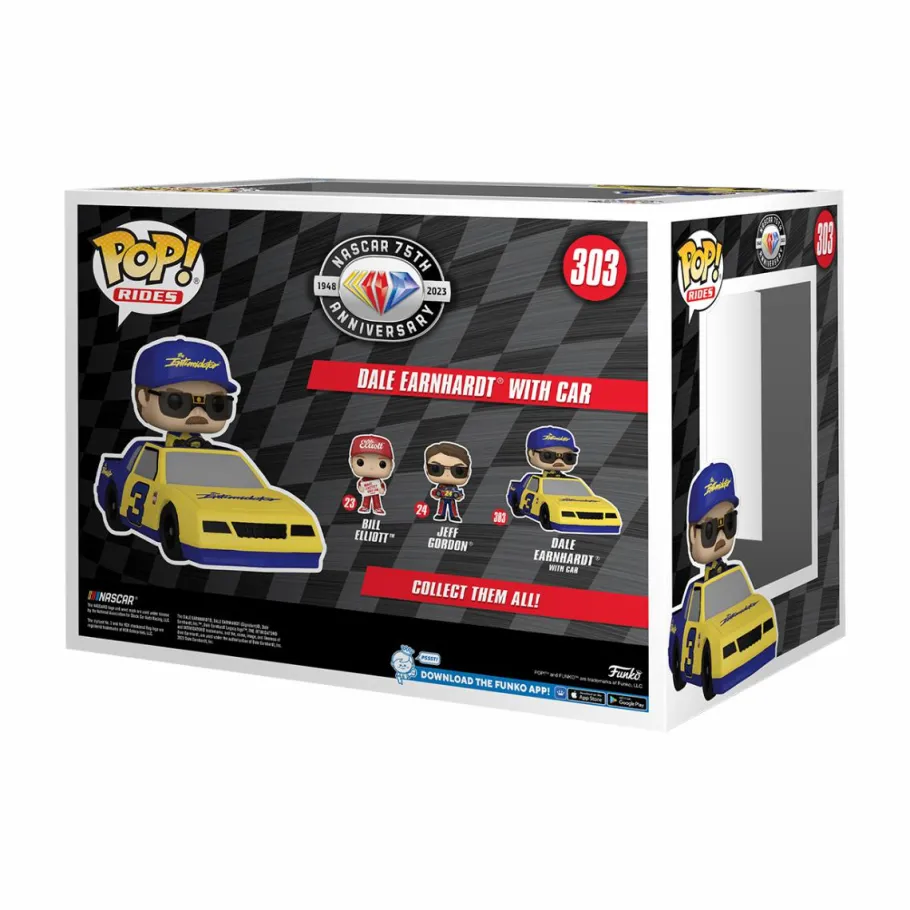 Standard Pop!>NASCAR - Dale Earnhardt Sr. with Car Pop! Rides Vinyl Figure