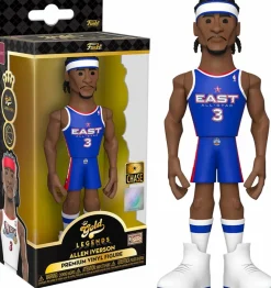 Designer Vinyl>NBA Basketball - Allen Iverson Philidephia 76ers 5" Gold Premium Vinyl Figure
