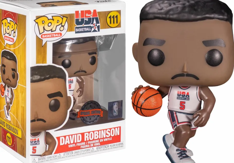 Standard Pop!>NBA Basketball - David Robinson 1992 Team USA Jersey Pop! Vinyl Figure