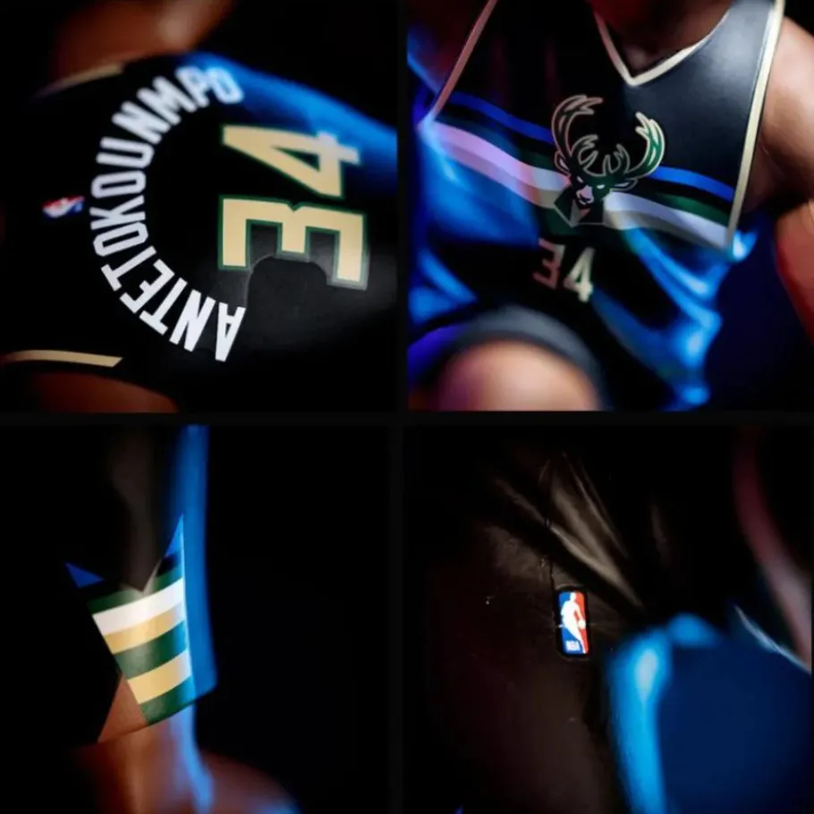 Designer Vinyl>NBA Basketball - Giannis Antetokounmpo Milwaukee Bucks (Black Jersey) smAll-Stars 12" Vinyl Figure