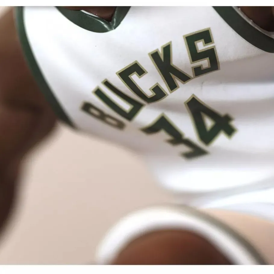 Designer Vinyl>NBA Basketball - Giannis Antetokounmpo Milwaukee Bucks (White Jersey) smAll-Stars 12" Vinyl Figure