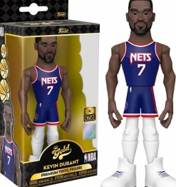 Designer Vinyl>NBA Basketball - Kevin Durant Brooklyn Nets 2021 Championship Edition Jersey 5" Gold Premium Vinyl Figure