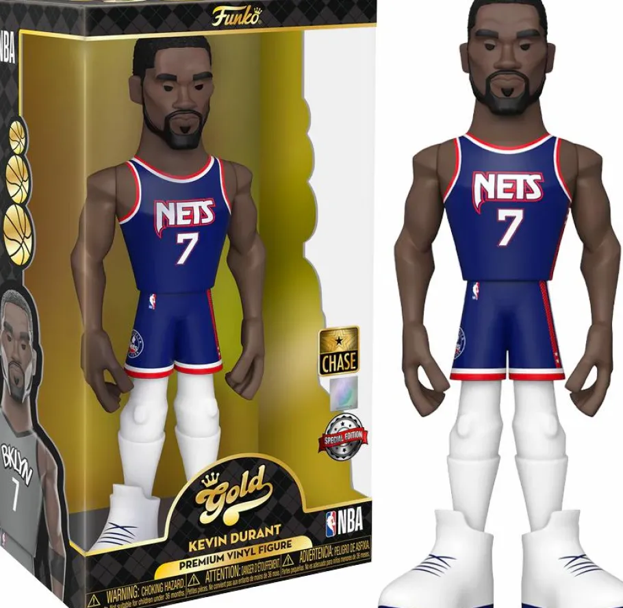 Designer Vinyl>NBA Basketball - Kevin Durant Brooklyn Nets Championship Edition 12" Gold Premium Vinyl Figure