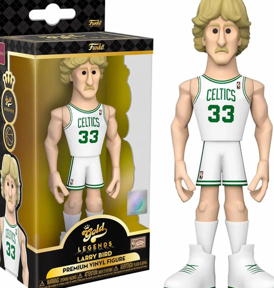 Designer Vinyl>NBA Basketball - Larry Bird Boston Celtics 5" Gold Premium Vinyl Figure