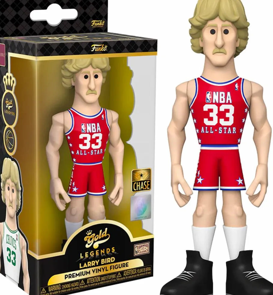 Designer Vinyl>NBA Basketball - Larry Bird Boston Celtics 5" Gold Premium Vinyl Figure