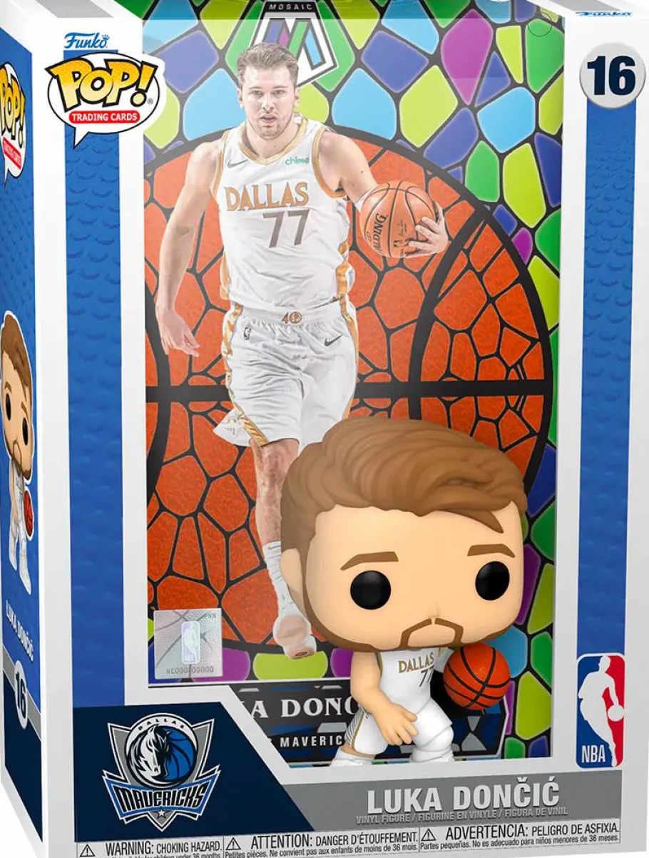 Standard Pop!>NBA Basketball - Luka Doncic Dallas Mavericks Panini Mosaic Pop! Trading Cards Vinyl Figure