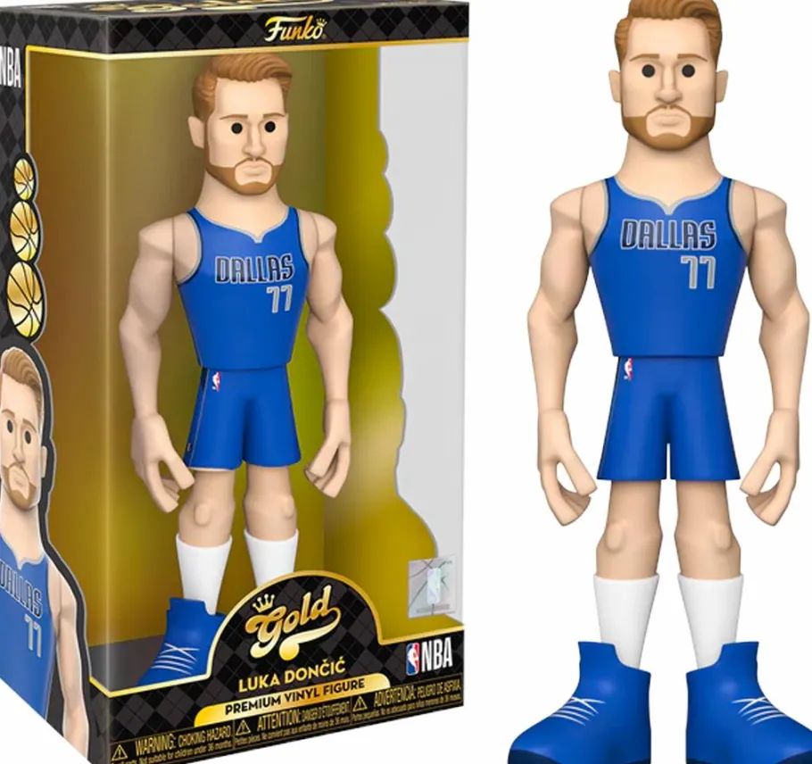 Designer Vinyl>NBA Basketball - Luka Doncic Dallas Mavericks 12" Gold Premium Vinyl Figure