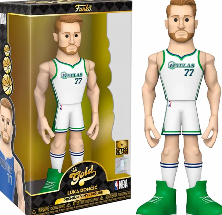 Designer Vinyl>NBA Basketball - Luka Doncic Dallas Mavericks 12" Gold Premium Vinyl Figure