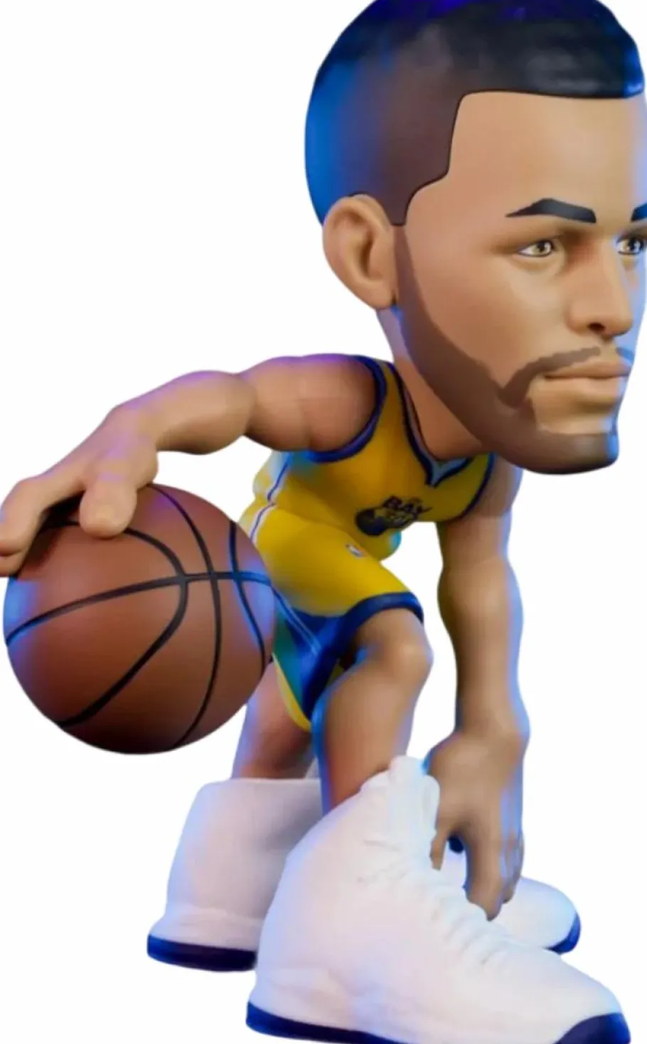 Designer Vinyl>NBA Basketball - Stephen Curry Golden State Warriors (Yellow Jersey) smAll-Stars Minis 6" Vinyl Figure