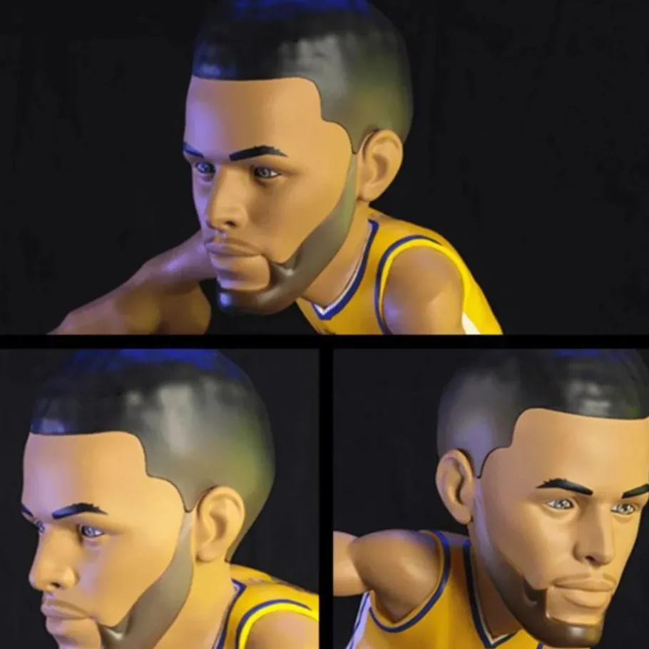 Designer Vinyl>NBA Basketball - Stephen Curry Golden State Warriors (Yellow Jersey) smAll-Stars 12" Vinyl Figure
