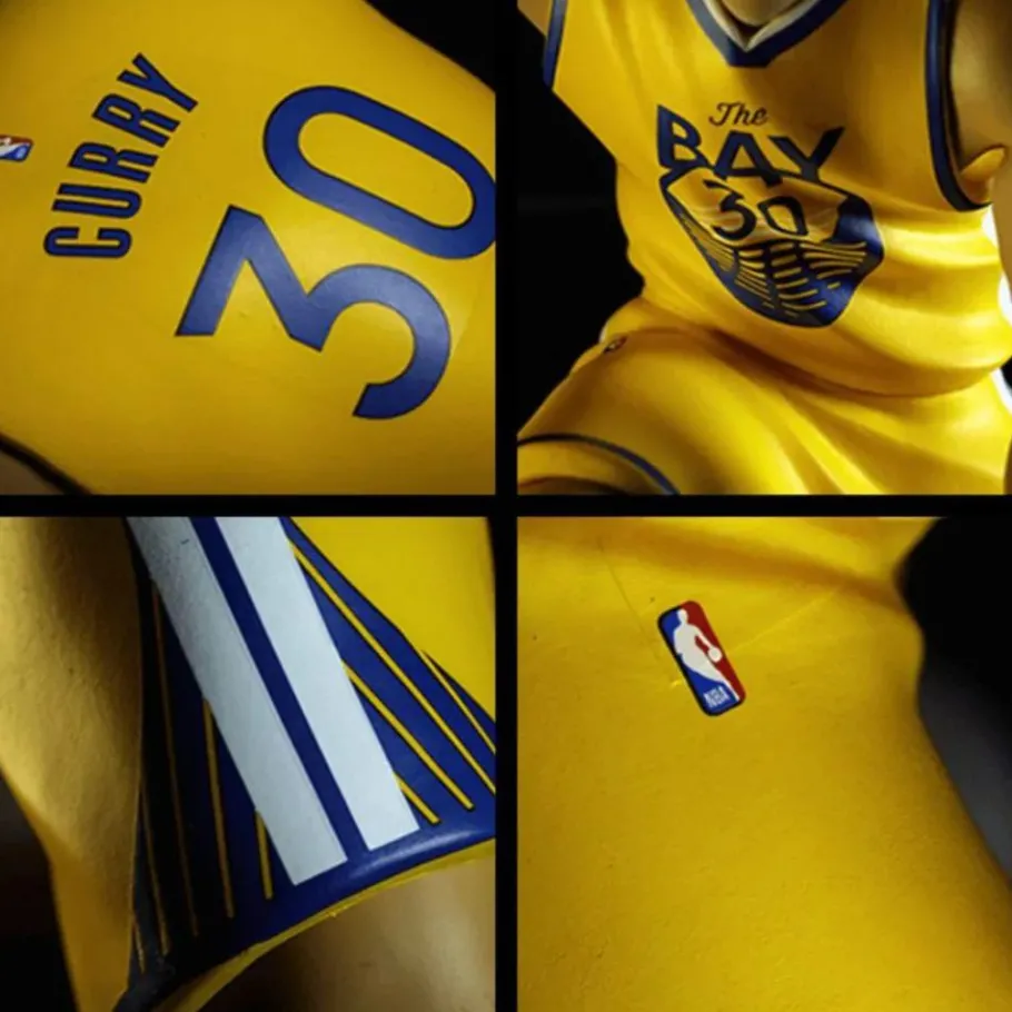 Designer Vinyl>NBA Basketball - Stephen Curry Golden State Warriors (Yellow Jersey) smAll-Stars 12" Vinyl Figure