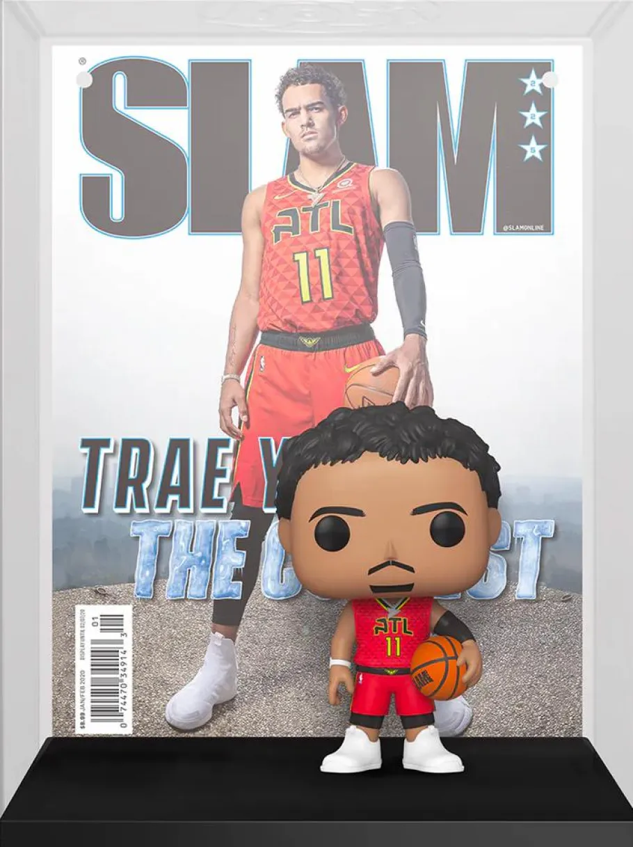 Pop! Covers>NBA Basketball NBA: Basketball - Trae Young SLAM Pop! Magazine Cover Vinyl Figure
