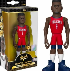 Designer Vinyl>NBA Basketball - Zion Williamson New Orleans Pelicans Home Jersey 5" Gold Premium Vinyl Figure