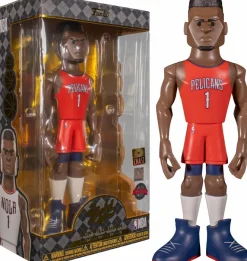 Designer Vinyl>NBA Basketball - Zion Williamson New Orleans Pelicans Home Jersey 12" Gold Premium Vinyl Figure