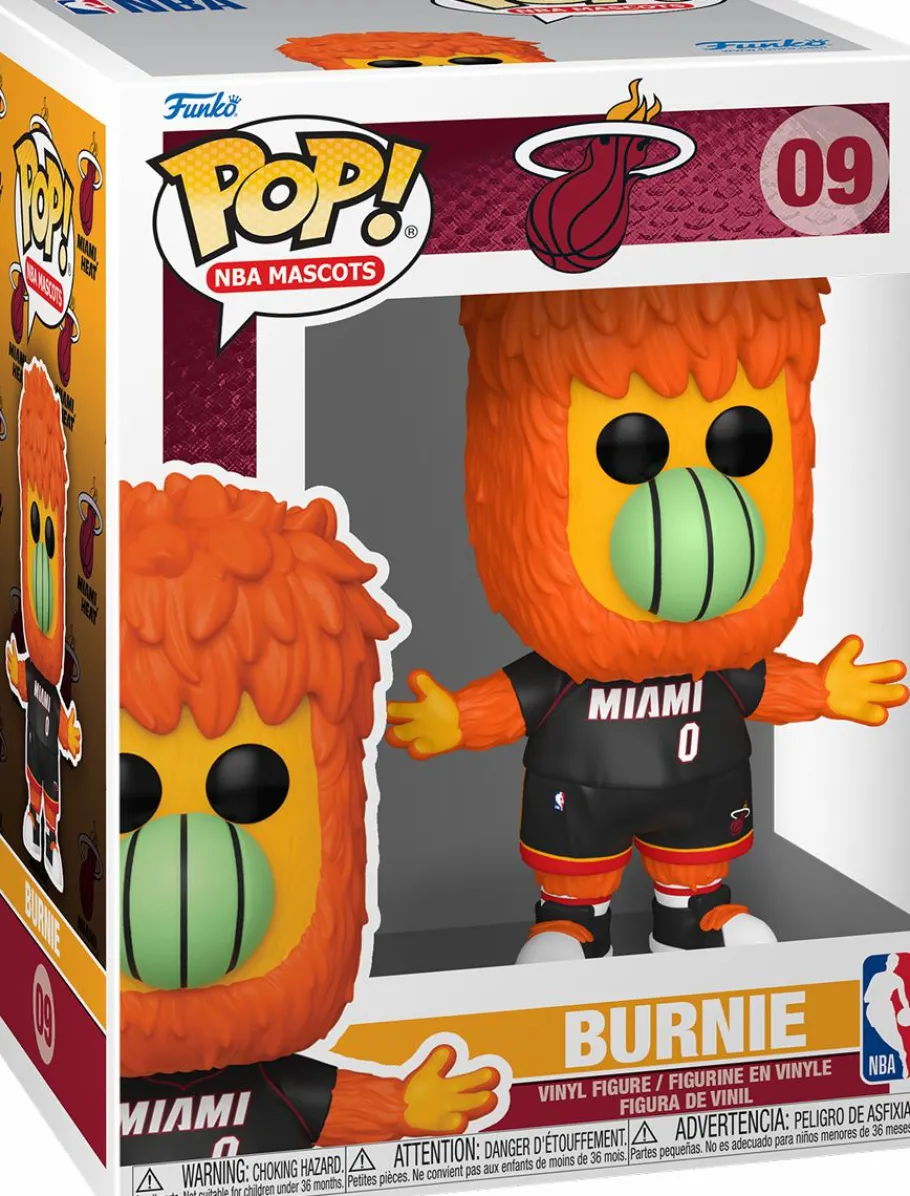 Standard Pop!>NBA Basketball NBA: Mascots - Burnie (Miami Heat) Pop! Vinyl Figure