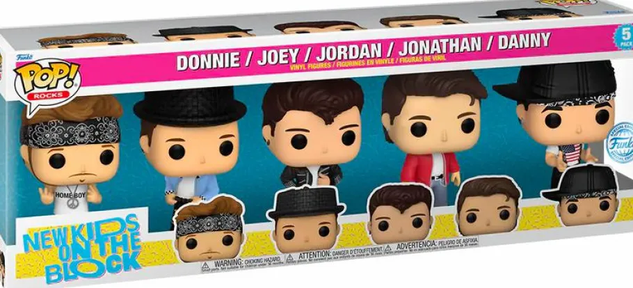 Pop! Bundles>New Kids on the Block - Donnie, Joey, Jordan, Jonathan & Danny Pop! Vinyl Figure 5-Pack