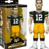 Designer Vinyl>NFL Football - Aaron Rodgers Green Bay Packers 5” Gold Premium Vinyl Figure