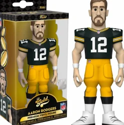 Designer Vinyl>NFL Football - Aaron Rodgers Green Bay Packers 5” Gold Premium Vinyl Figure