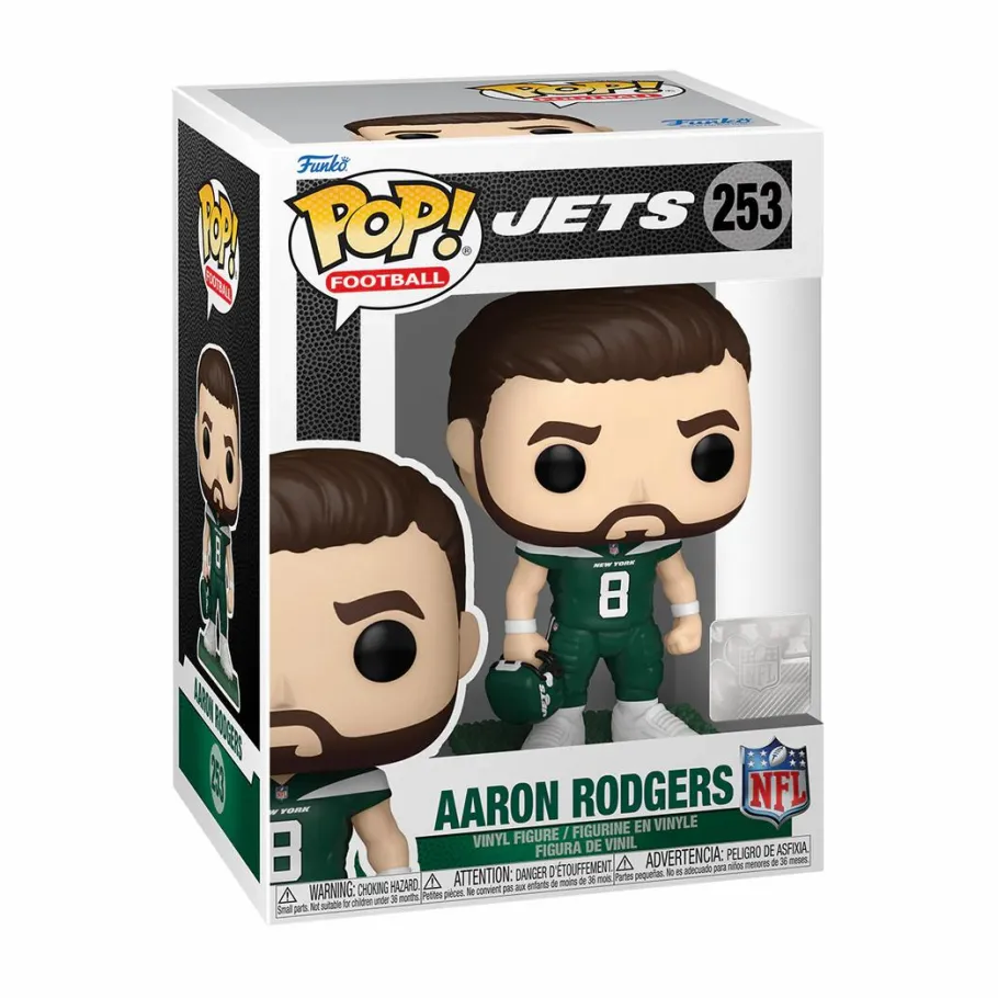 Standard Pop!>NFL Football - Aaron Rodgers New York Jets Pop! Vinyl Figure
