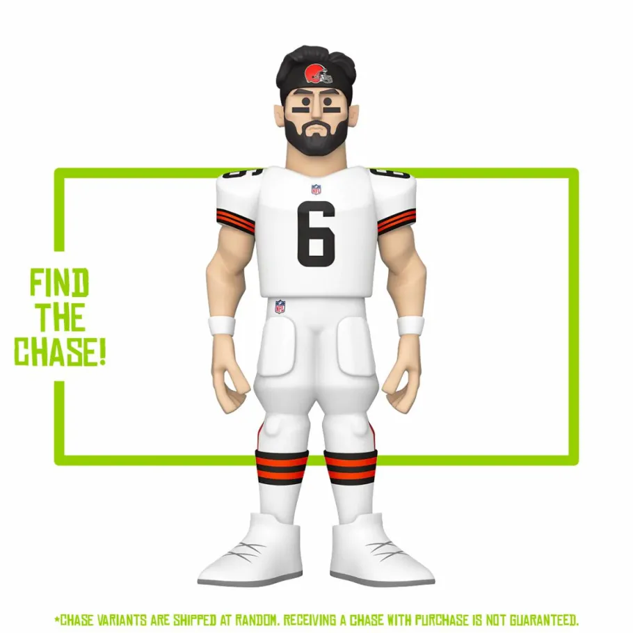 Designer Vinyl>NFL Football - Baker Mayfield Cleveland Browns 12" Gold Premium Vinyl Figure
