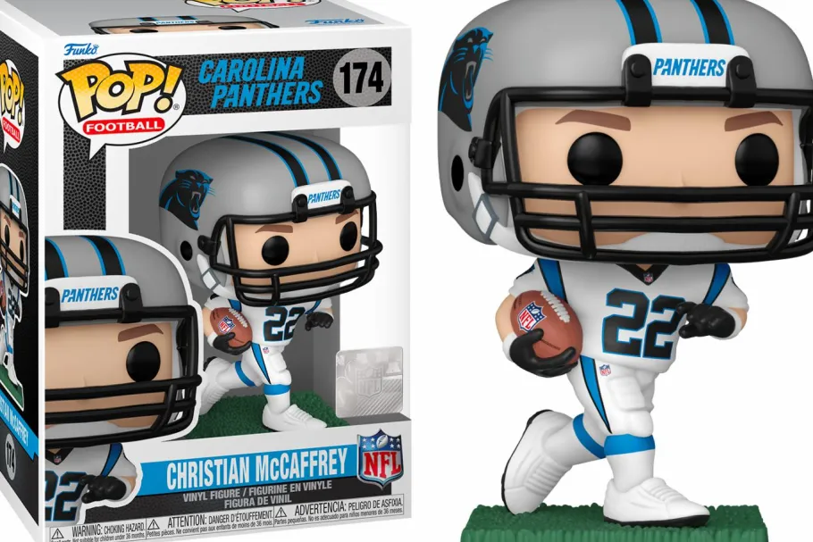 Standard Pop!>NFL Football - Christian McCaffrey Carolina Panthers (Away Uniform) Pop! Vinyl Figure
