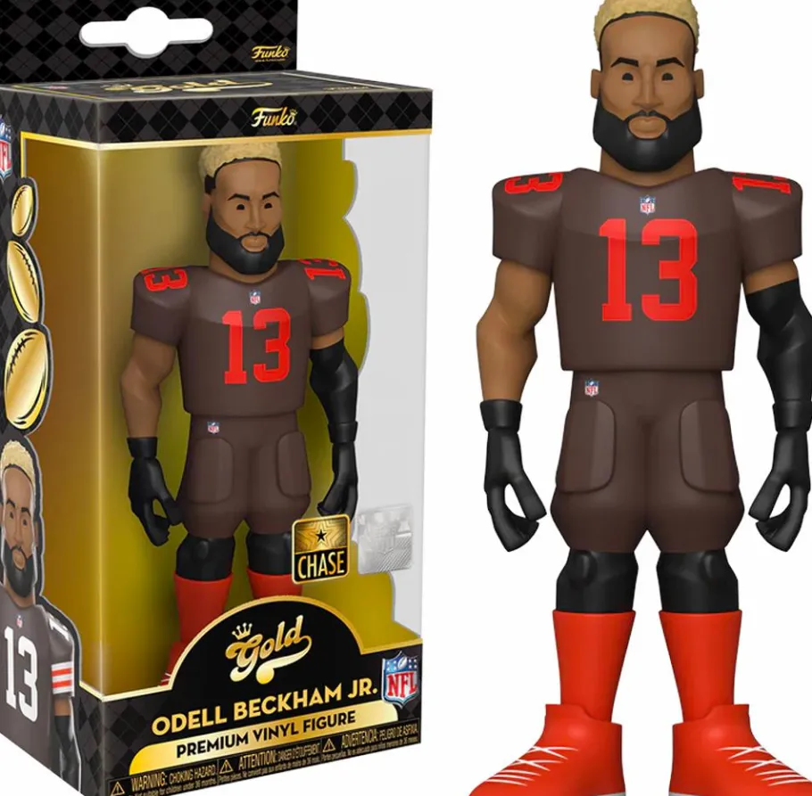 Designer Vinyl>NFL Football NFL: Football - Odell Beckham Jr. Cleveland Browns 5" Gold Premium Vinyl Figure