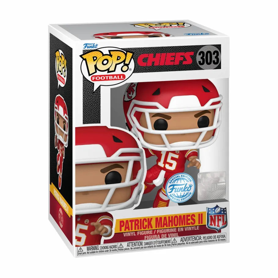 Standard Pop!>NFL Football - Patrick Mahomes Kansas City Chiefs Pop! Vinyl Figure