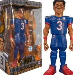 Designer Vinyl>NFL Football - Russell Wilson Seattle Seahawks Grey Uniform 12" Vinyl Gold Figure (Funko / Popcultcha Exclusive)