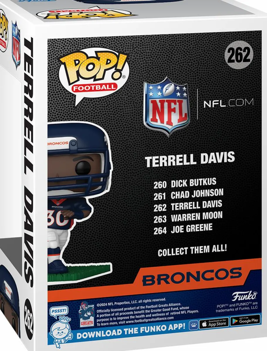 Standard Pop!>NFL Football - Terrell Davis Denver Broncos Pop! Vinyl Figures