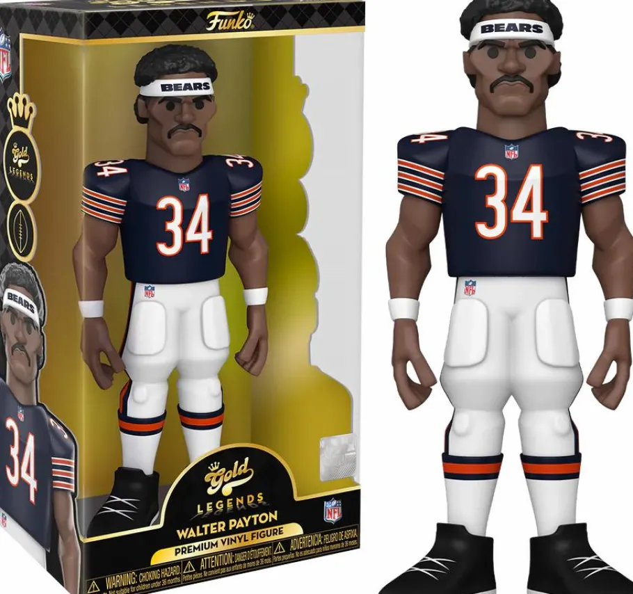 Designer Vinyl>NFL Football - Walter Payton Chicago Bears 12" Gold Premium Vinyl Figure