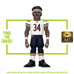 Designer Vinyl>NFL Football - Walter Paytons Chicago Bears 5” Gold Premium Vinyl Figure