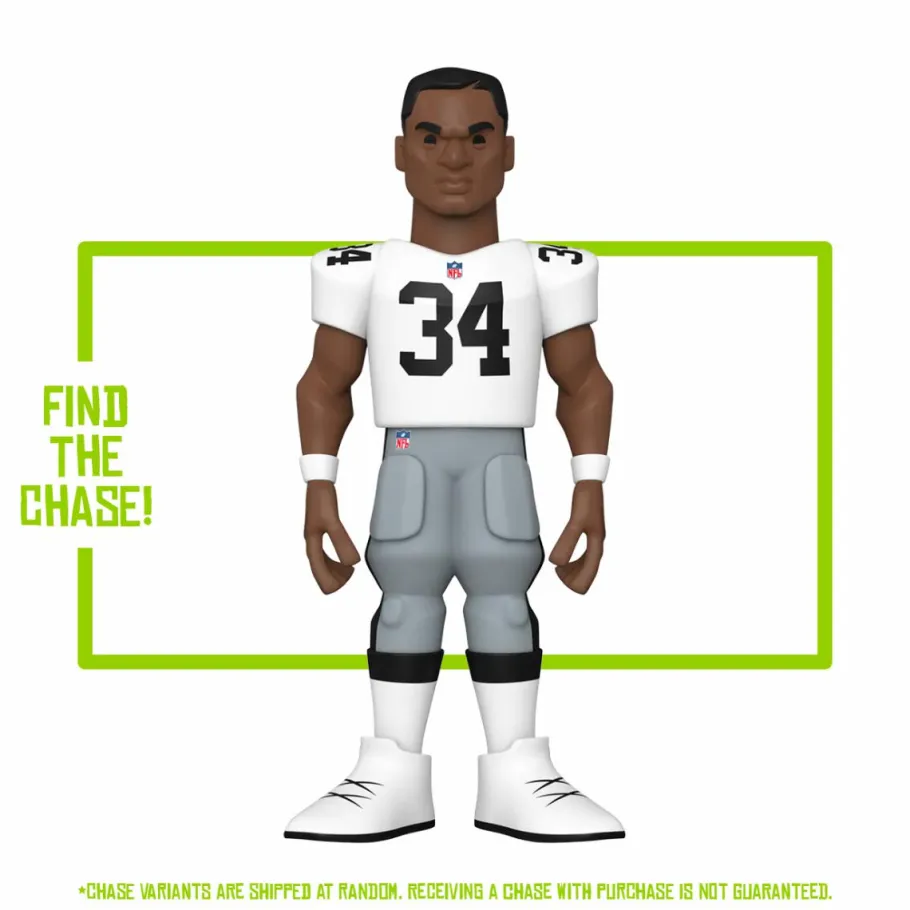 Designer Vinyl>NFL Football : Legends - Bo Jackson Las Vegas Raiders 5” Gold Premium Vinyl Figure