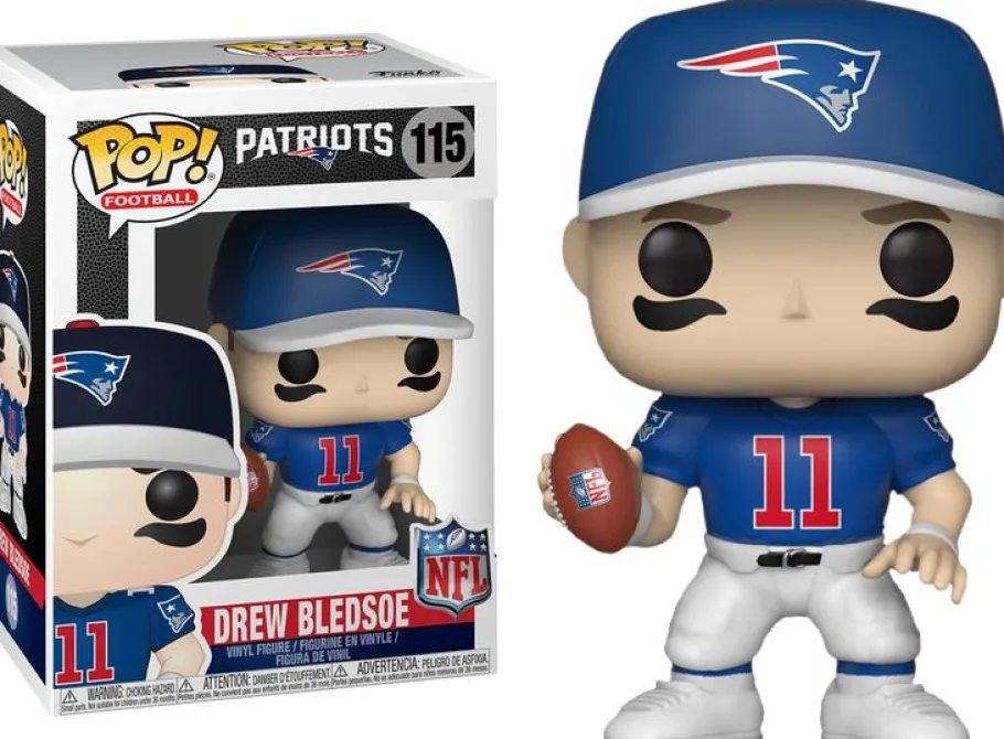Standard Pop!>NFL Football NFL Legends - Drew Bledsoe New England Patriots Legends Pop! Vinyl Figure