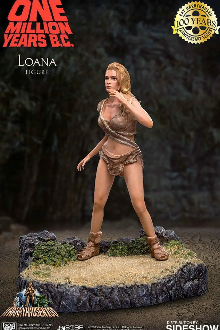 Designer Vinyl>One Million Years B.C. - Triceratops & Loana Vinyl Figure Set (Set of 2)