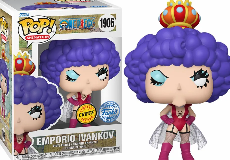 Pop! Chases, Vault, Limited Editions, Ppp Items>One Piece - Emporio Ivankov Pop! Vinyl Figure in Acrylic Pop! Protector (Popcultcha Exclusive)