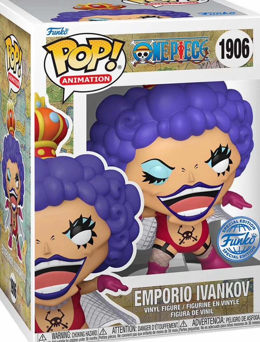 Pop! Chases, Vault, Limited Editions, Ppp Items>One Piece - Emporio Ivankov Pop! Vinyl Figure in Acrylic Pop! Protector (Popcultcha Exclusive)