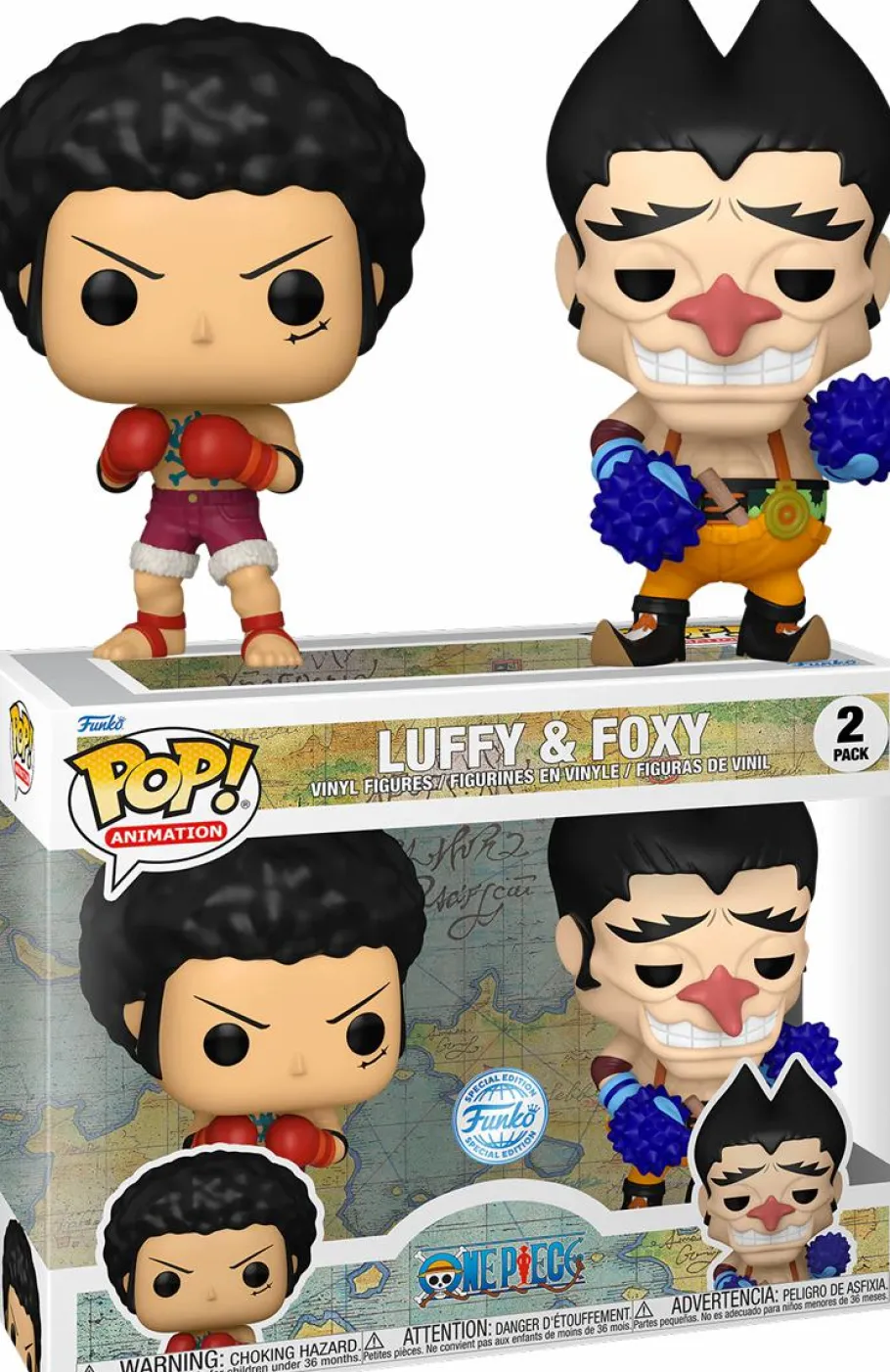 Pop! Bundles>One Piece - Luffy & Foxy Pop! Vinyl Figure 2-Pack
