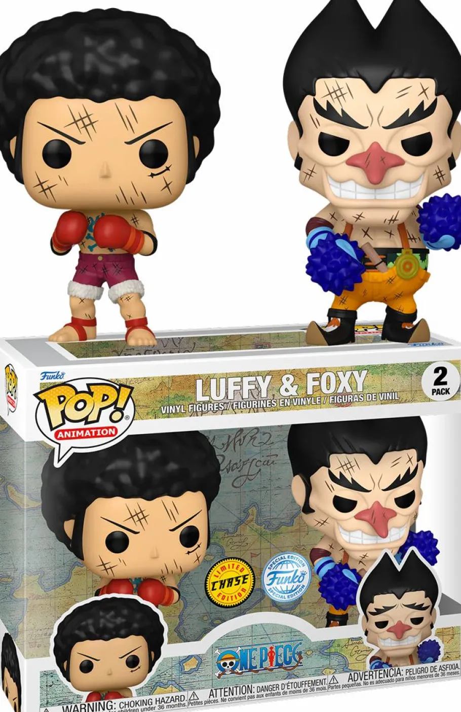 Pop! Bundles>One Piece - Luffy & Foxy Pop! Vinyl Figure 2-Pack