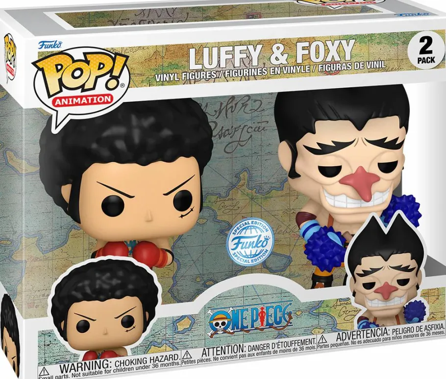 Pop! Bundles>One Piece - Luffy & Foxy Pop! Vinyl Figure 2-Pack